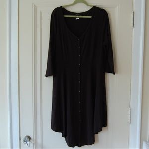 black asymmetrical torrid dress 2X